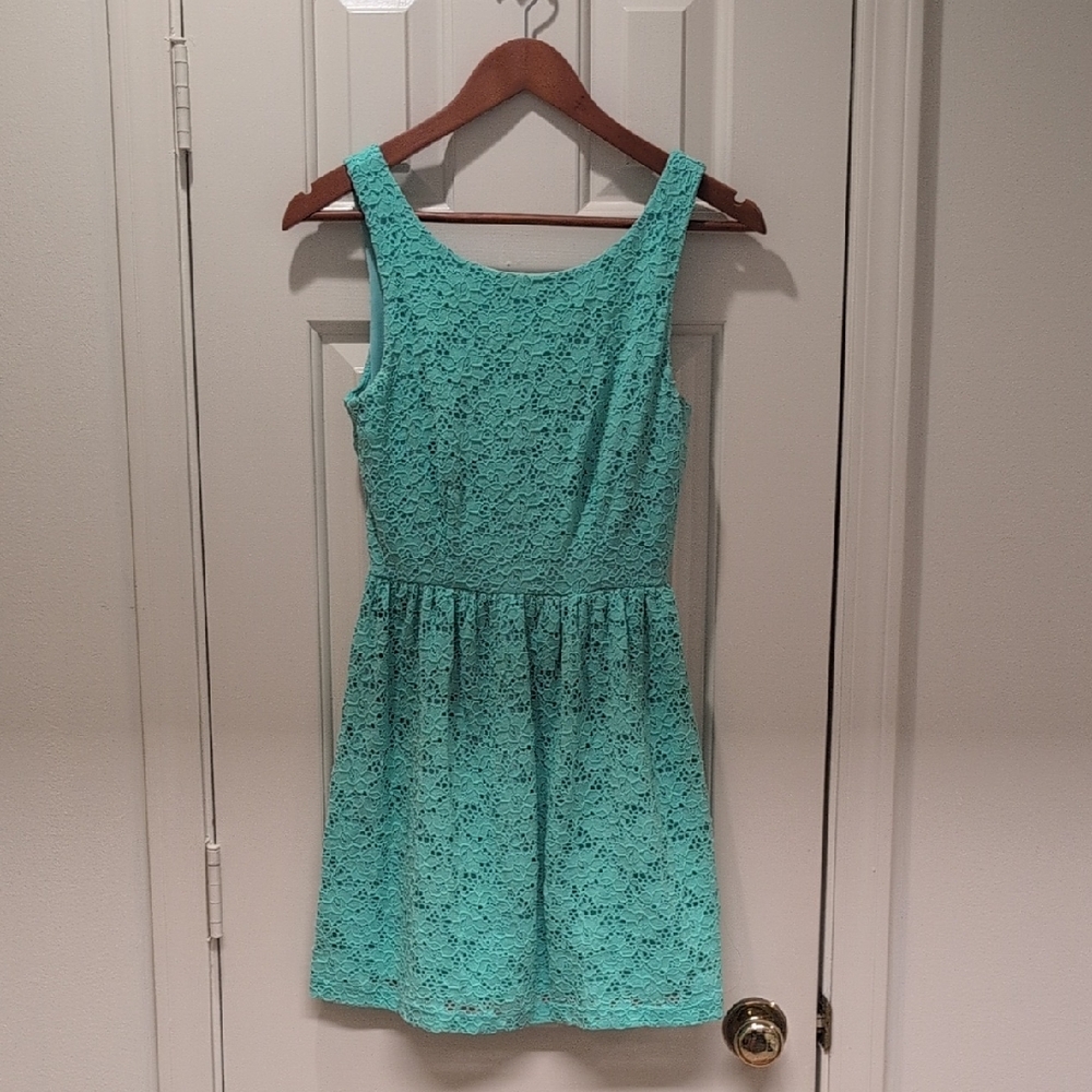 Mystic Aqua Lace Dress Size XS